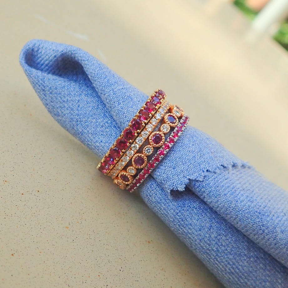 Topaz Eternity Band