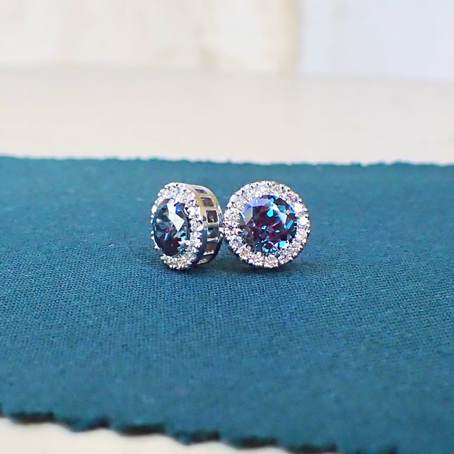 Ruby and Diamond Earrings