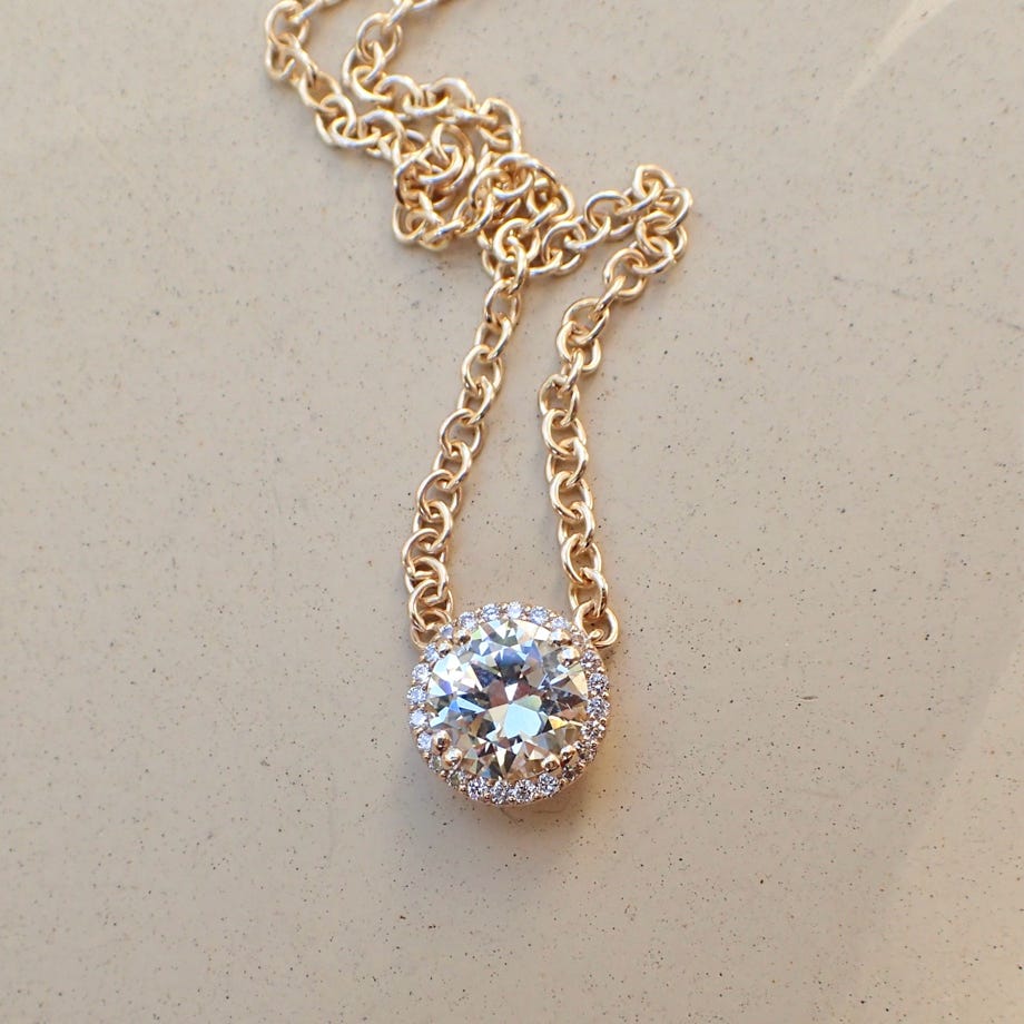 Sapphire and Diamond Pendant 
