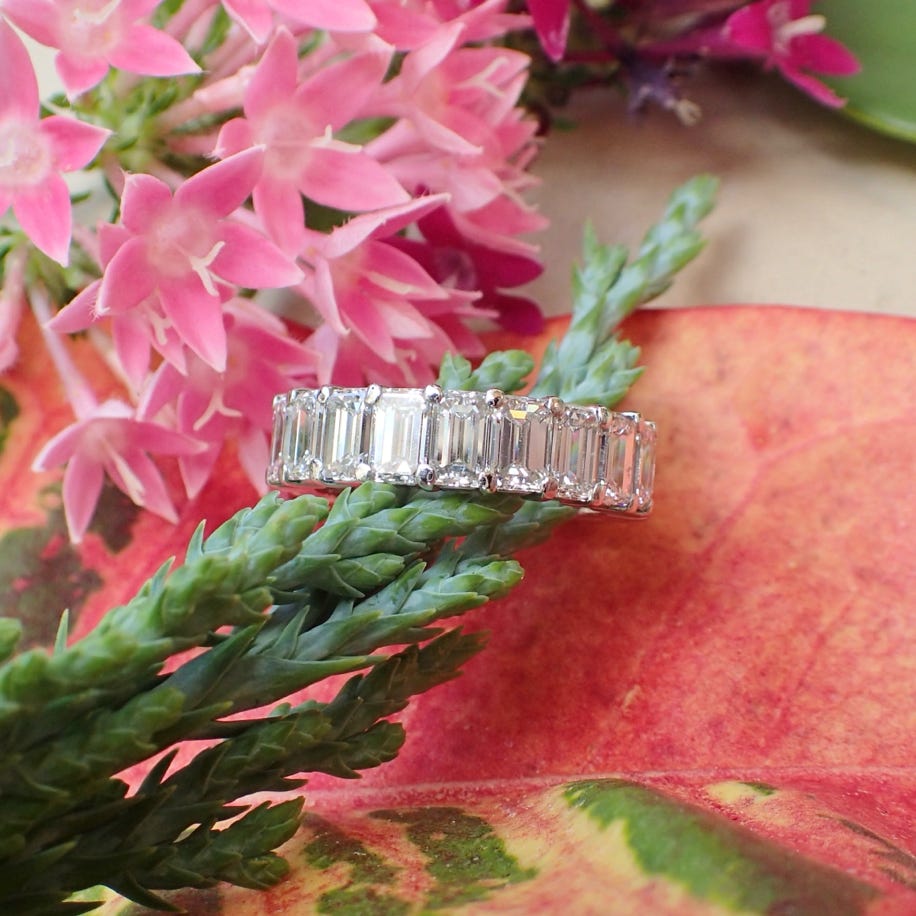 Stackable Diamond Eternity Band