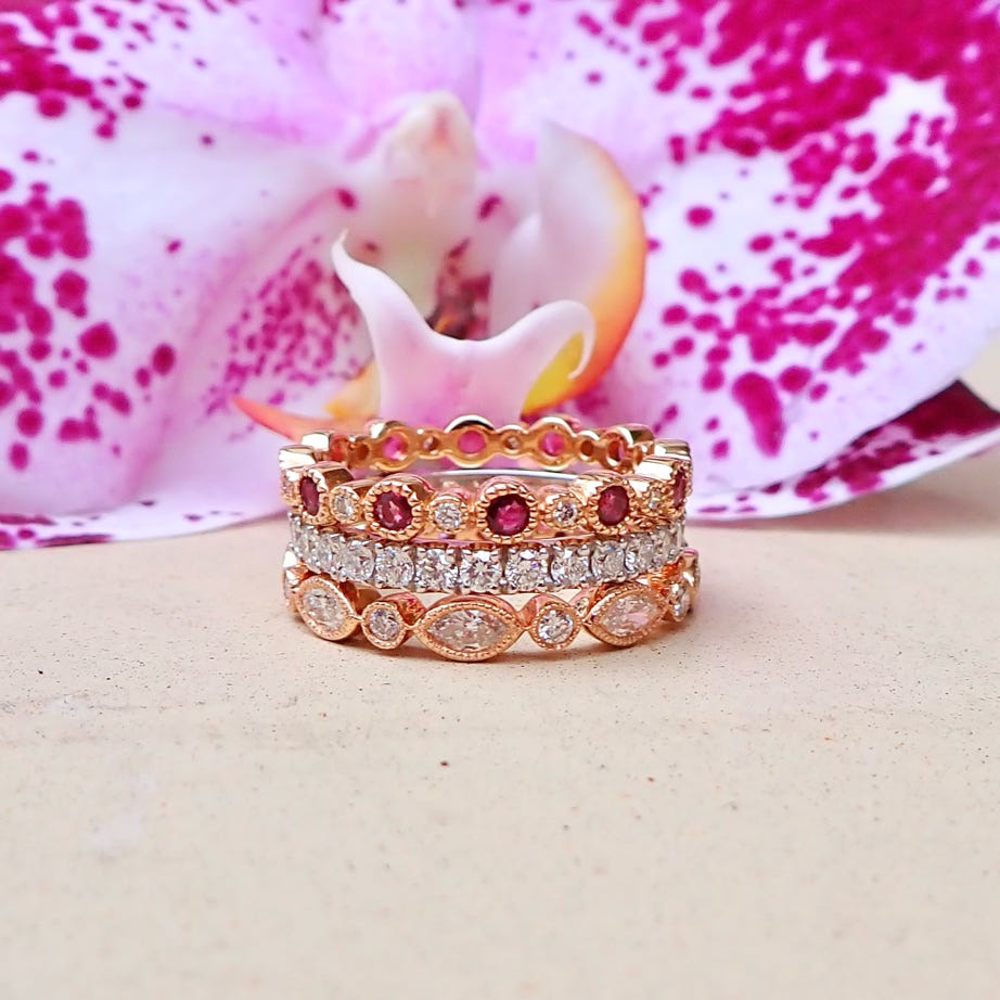 Emerald Cut Diamond Eternity Band
