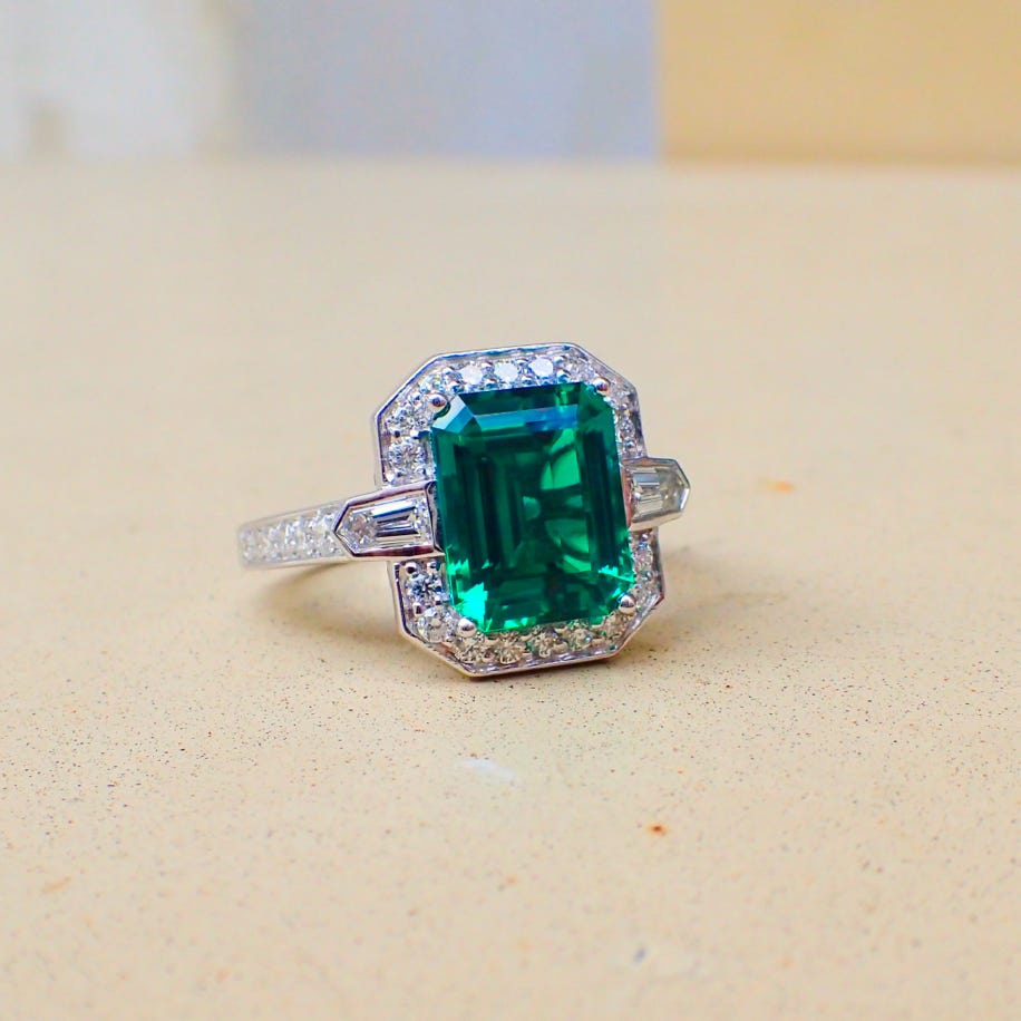 Citrine and Peridot Ring