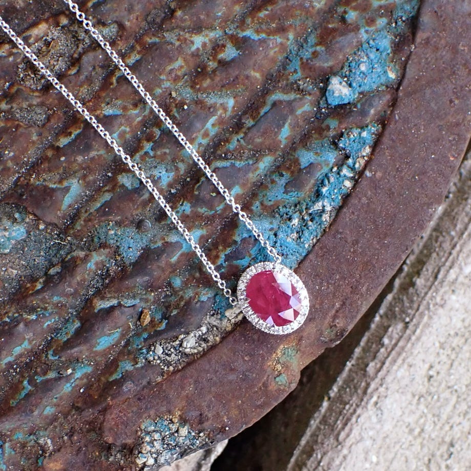 Ruby & Diamond Pendant 