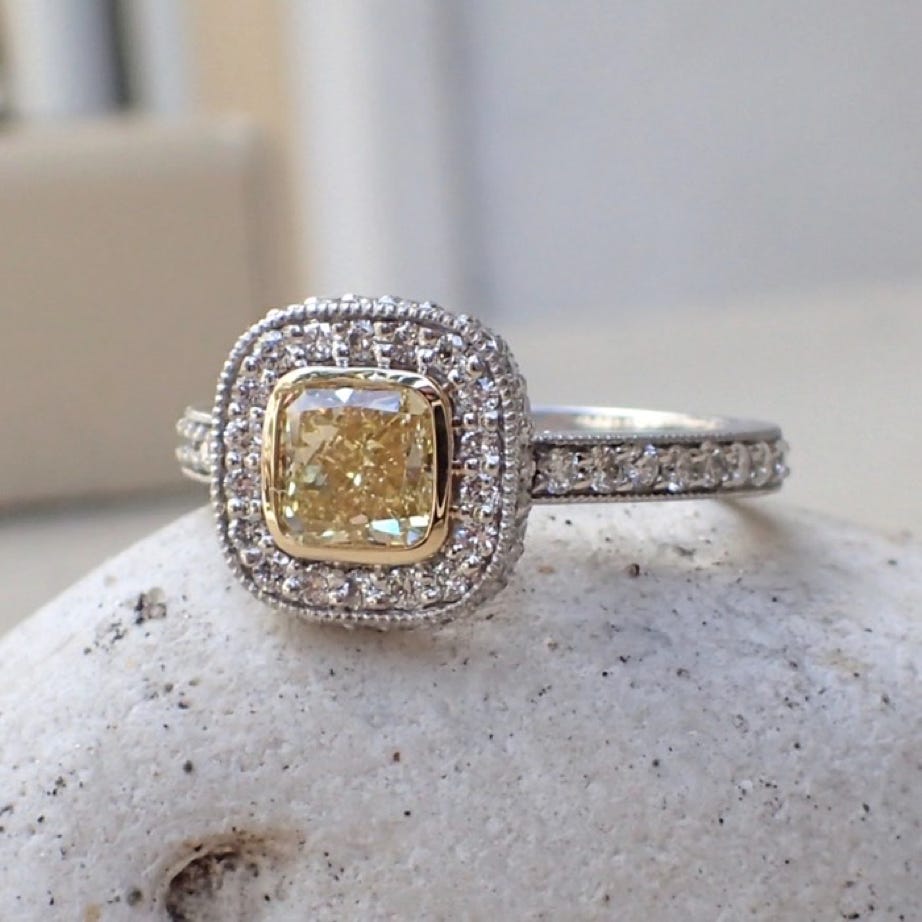 Yellow Diamond Engagement Ring
