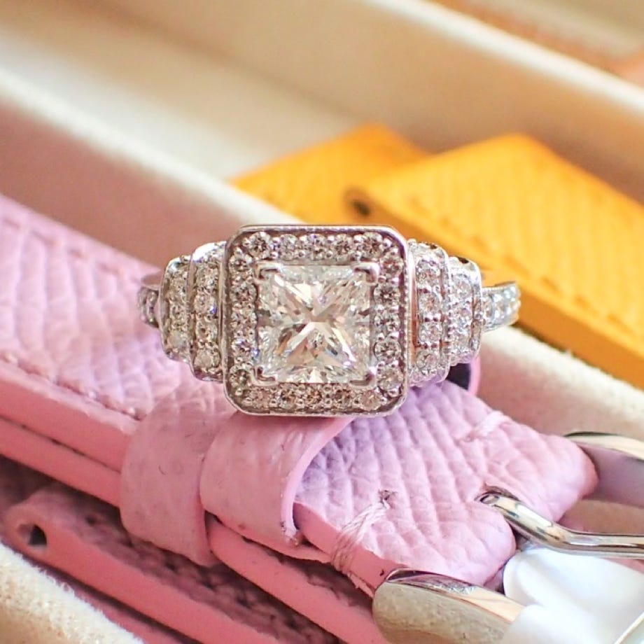 Princess Cut Diamond Engagement Ring