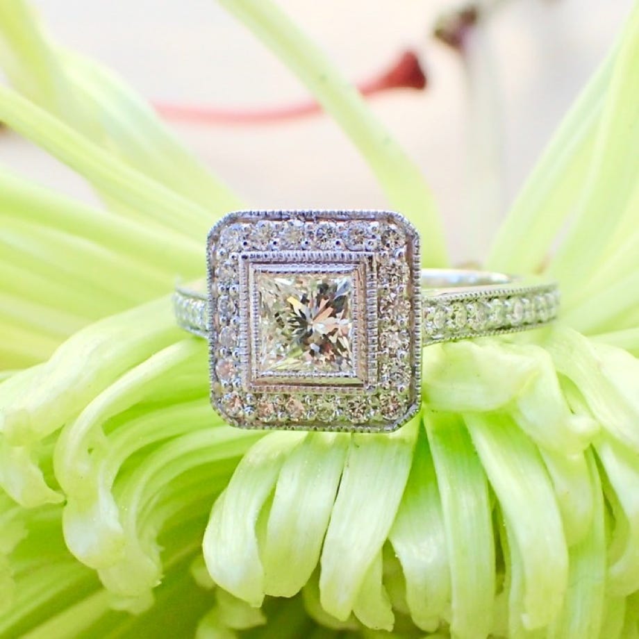 Princess Cut Diamond Engagement Ring