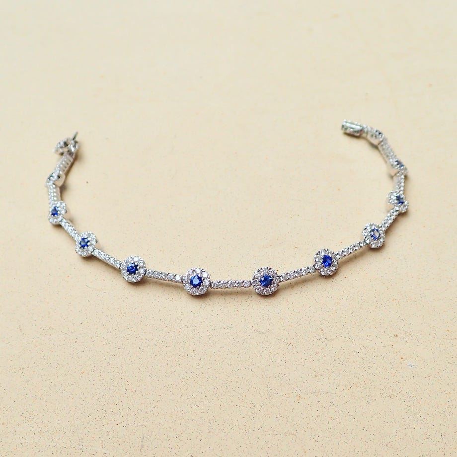 Diamond Flower Bracelet