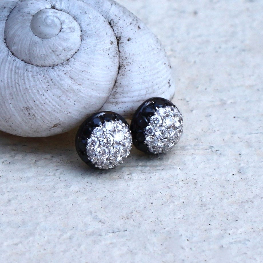 Yellow Sapphire and Diamond Earrings