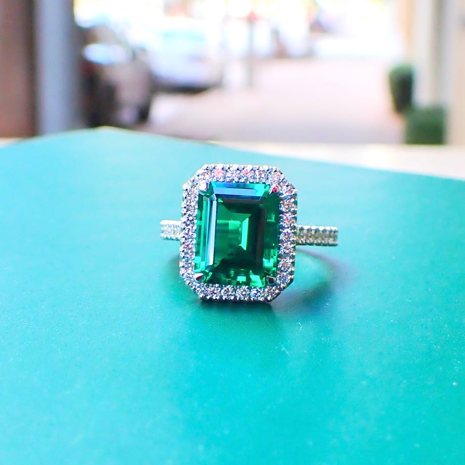 Emerald Cut Emerald Ring