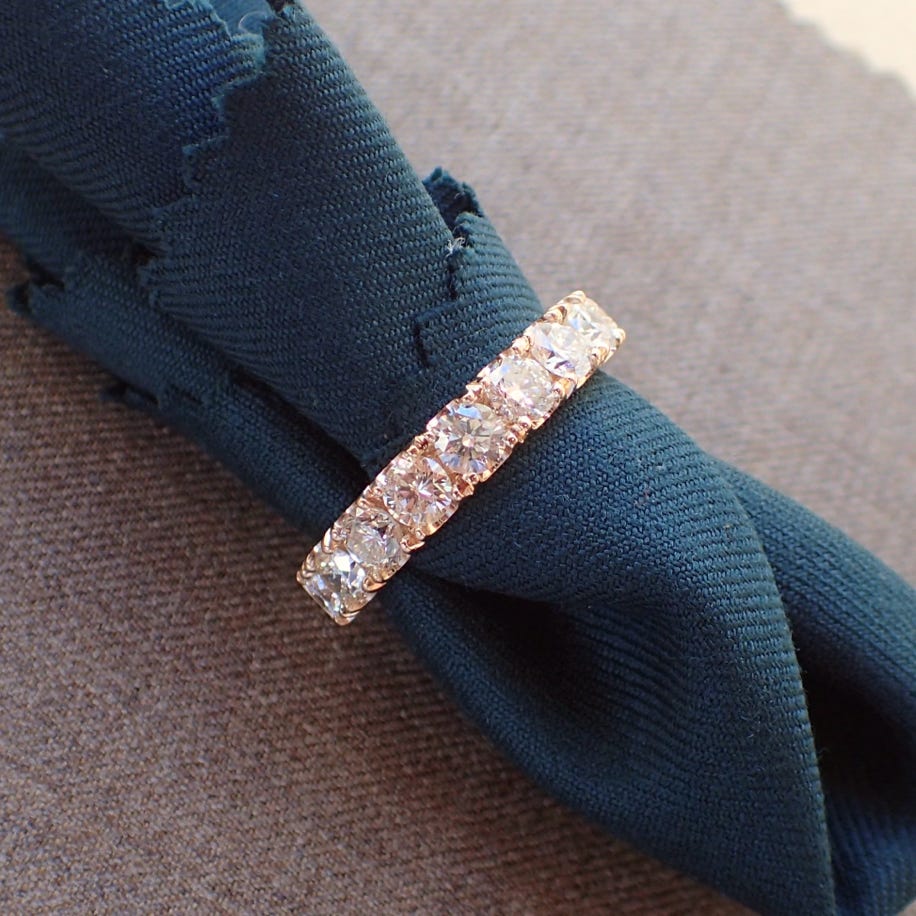 Stackable Diamond Eternity Band