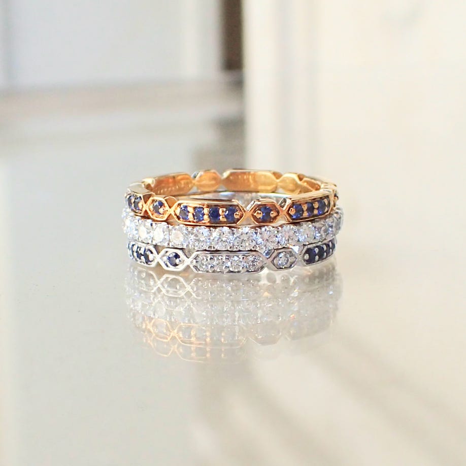 Stackable Diamond Eternity Band