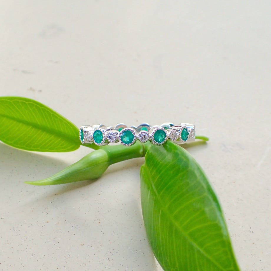 Stackable Diamond Eternity Band