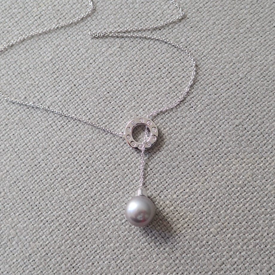 Pearl Cap Pendant Necklace