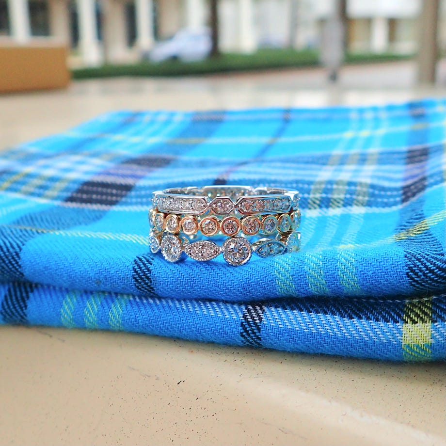 Stackable Diamond Eternity Band
